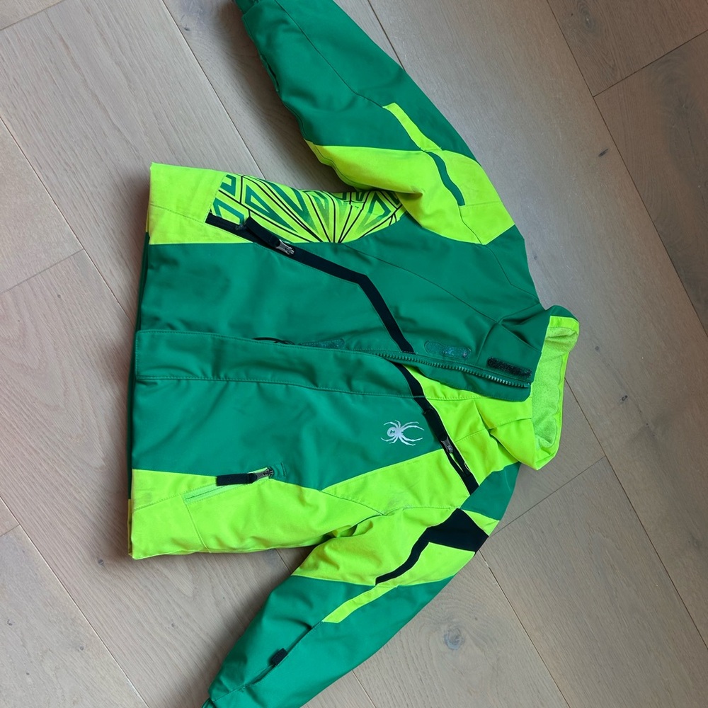 Spyder Kids Green and Yellow Jacket